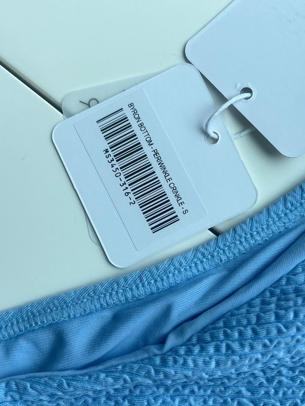 Monday Swimwear Blue Ribbed Bikini set - Picture 11 of 12